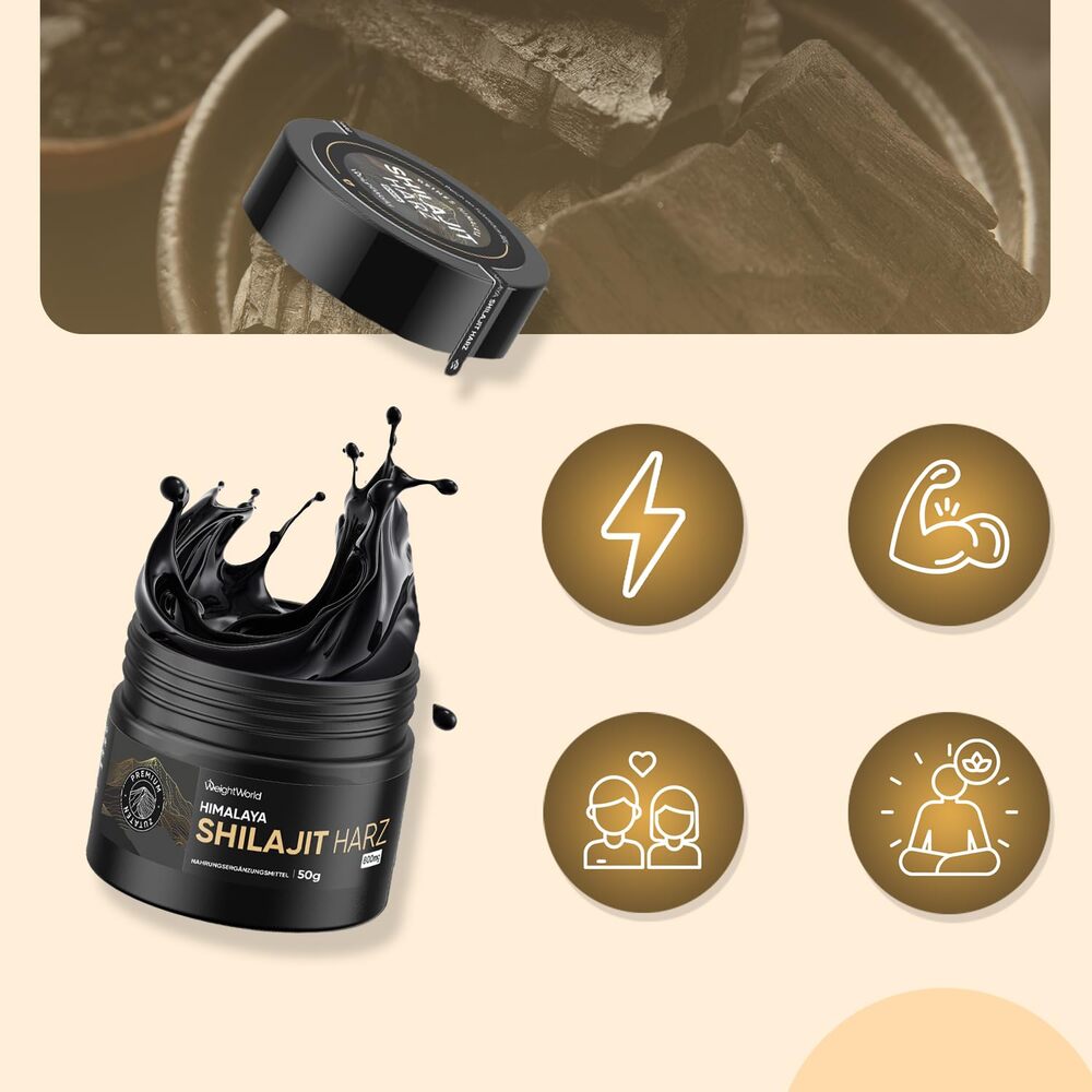 WeightWorld Résine de Shilajit pure de l’Himalaya 50 g