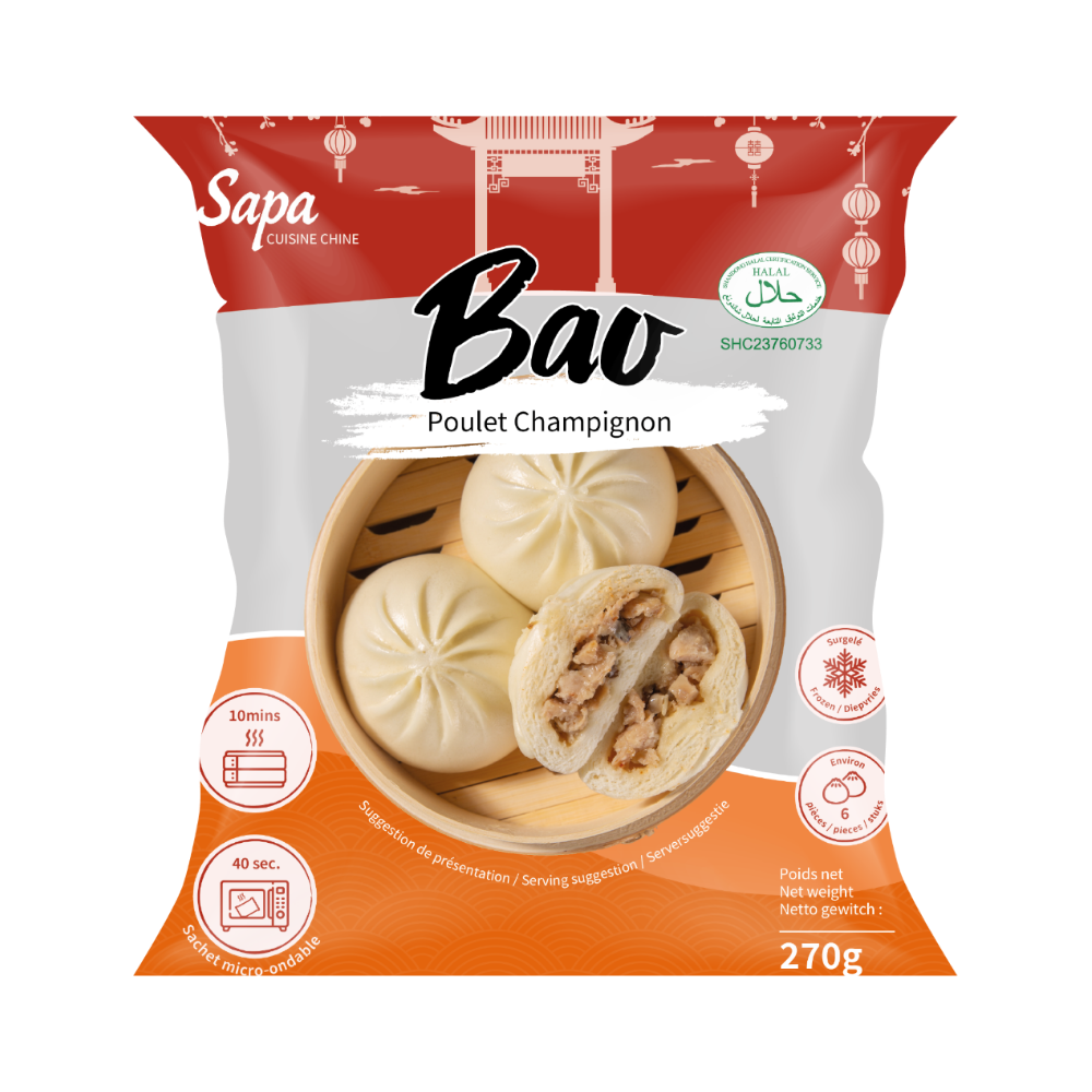 SFPA Bao au poulet et aux champignons HL 270 g