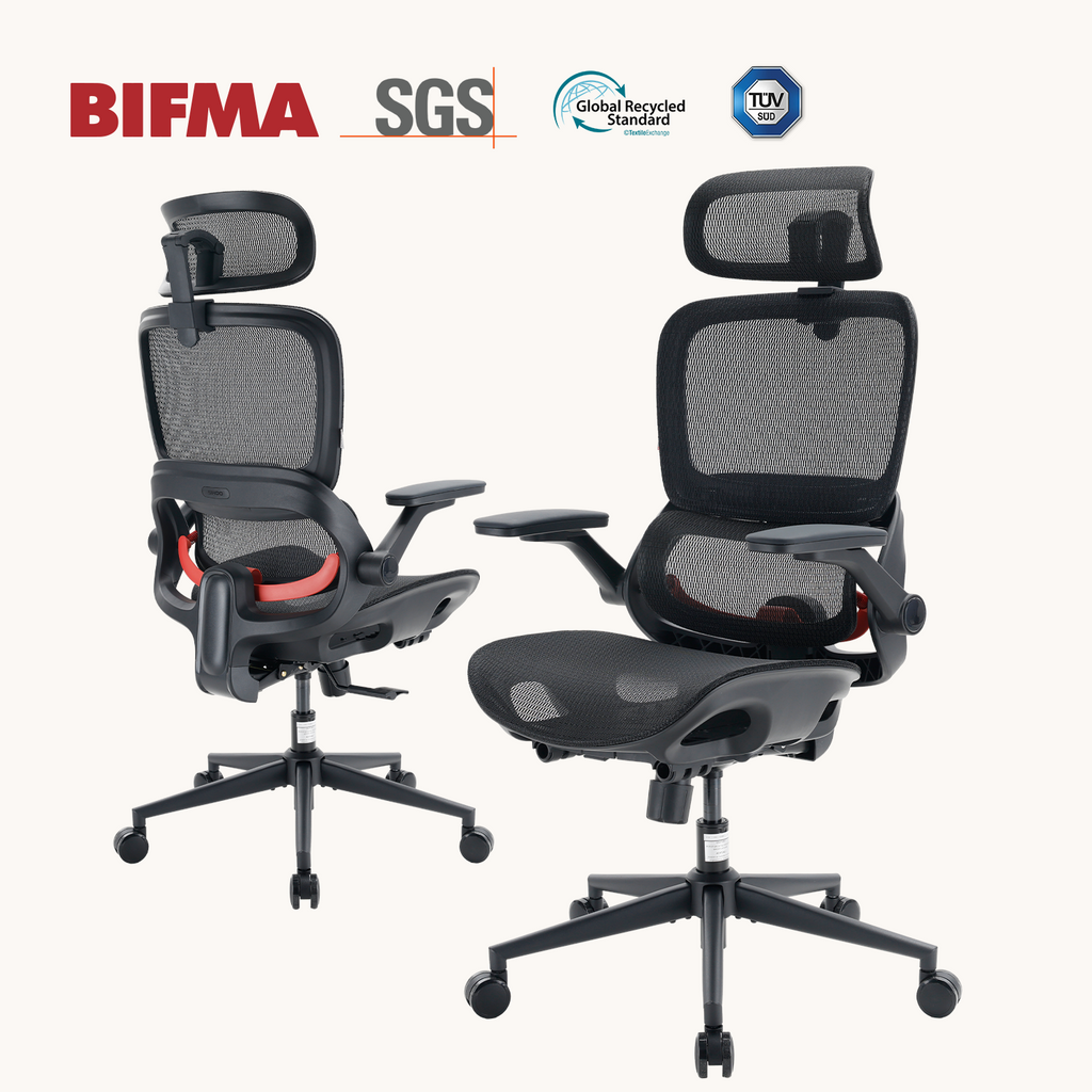 SIHOO B100 Ultra Chaise de bureau ergonomique, Chaise de bureau en maille avec soutien lombaire adaptatif, Chaise d’ordinateur avec appui-tête large