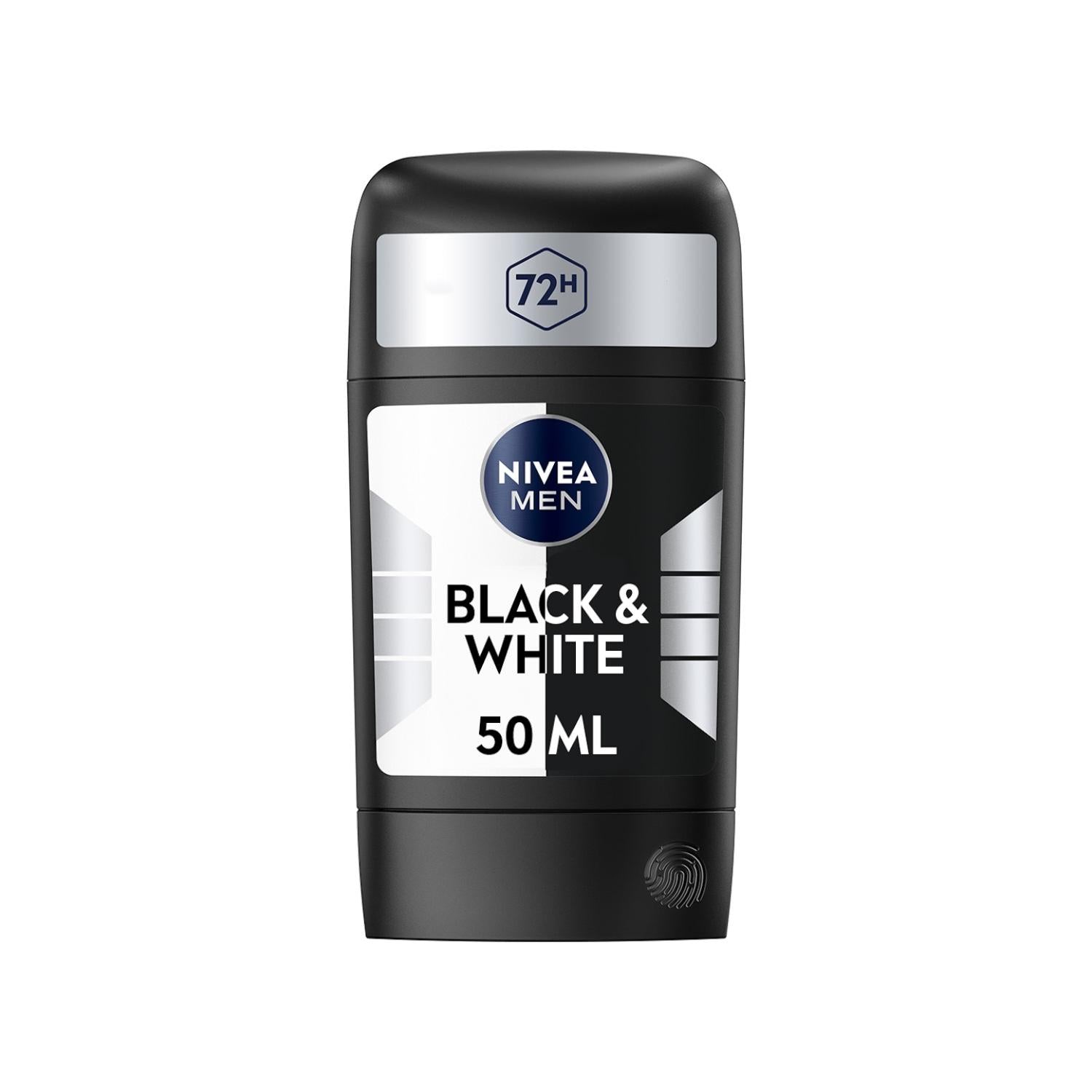 NIVEA MEN Déodorant Aisselles Black & White Original Protection 72h Stick 50 ml