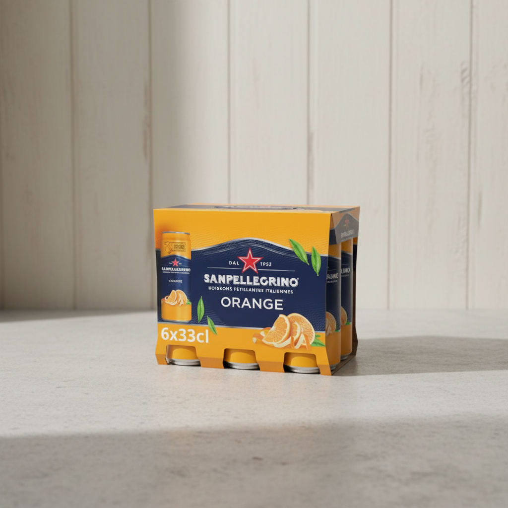 SAN PELLEGRINO Boisson pétillante à l'orange - 6 x 330 ml