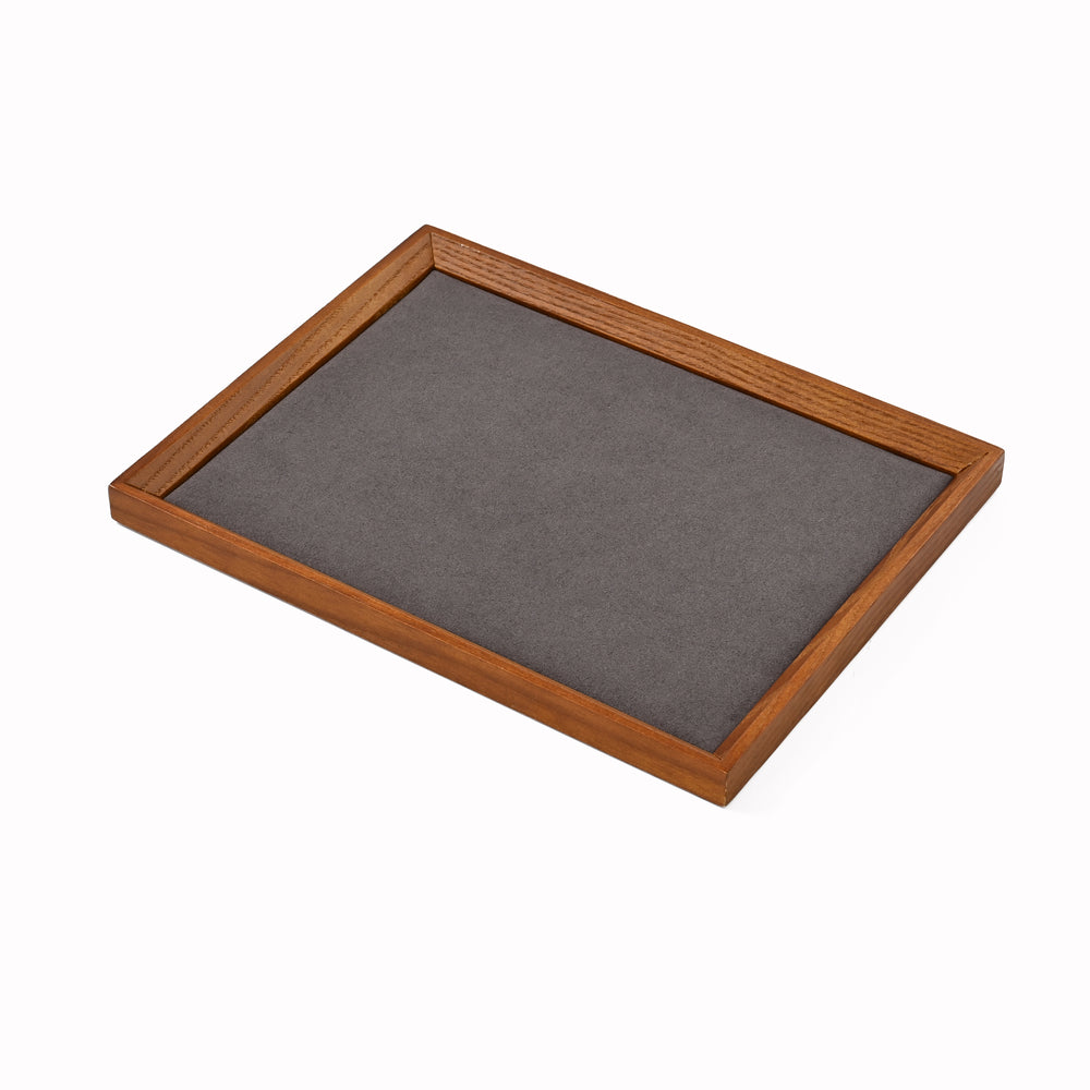 Oirlv Plateau de présentation pour bijoux en bois