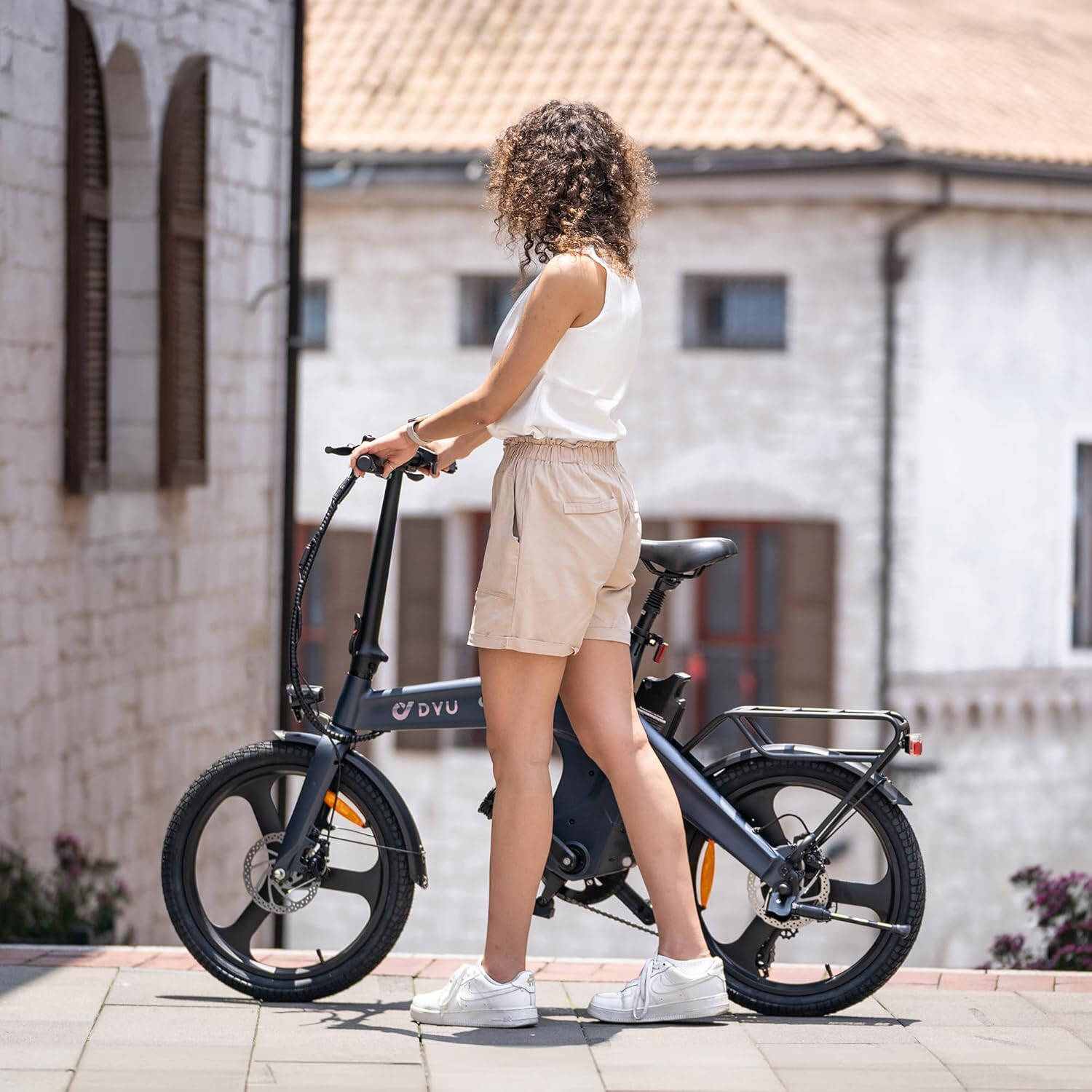 DYU T1 Vélo électrique pliant 20 pouces - Gris