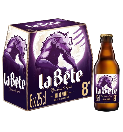 LA BETE Bière blonde 8,0° 6x25cl