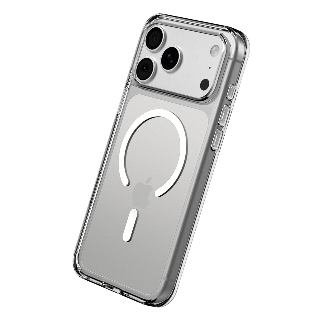 RHINOSHIELD Coque de téléphone compatible avec MagSafe pour iPhone 17 Pro Max, anti-jaunissement, force magnétique supérieure, dépasse les normes de protection militaires, transparente