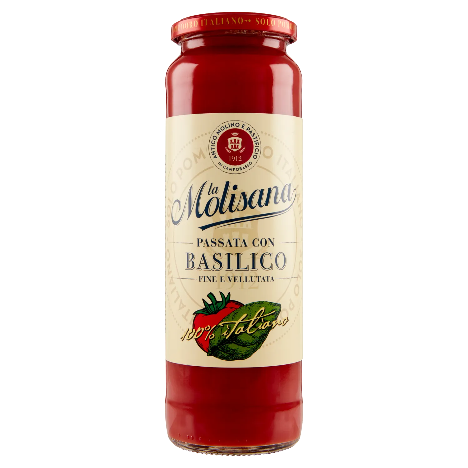 La Molisana Purée de tomate au basilic - 690 g