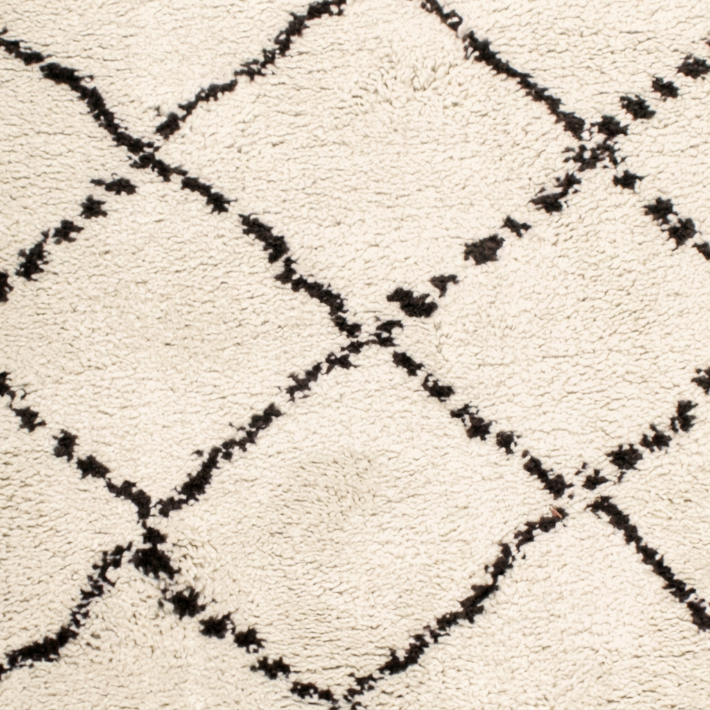 VIVARAISE Casablanca 2 Tapis - Gris Tonnerre, Motifs Berbères, Texture Shaggy Imitant la Laine, 100% Polypropylène, 160 x 230 x 3 cm