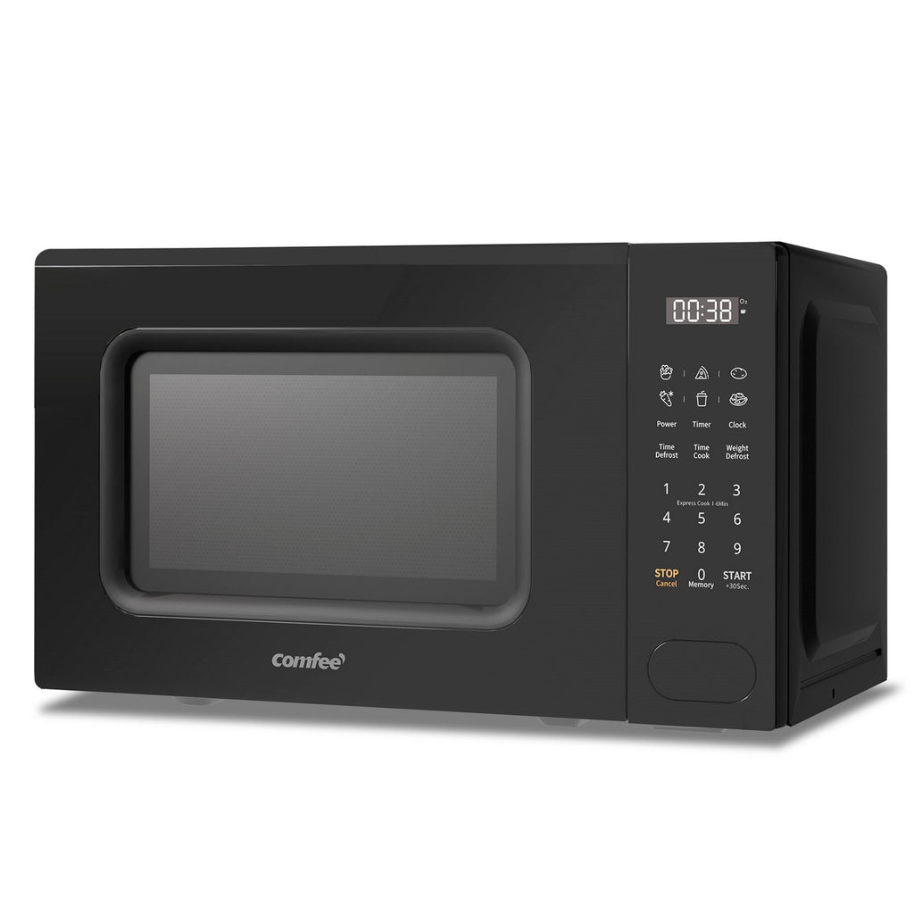 Comfee' CM-E202CC(BK) Micro-ondes numérique 700 W 20 L 6 menus prédéfinis Express Cook 11 niveaux de puissance Fonction de décongélation Fonction mémoire - Noir