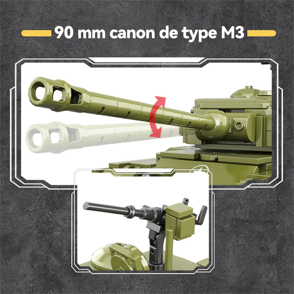 CAYI M26 Ensemble de Blocs de Construction 764 Pièces Char Lourd pour Constructeurs Amateurs