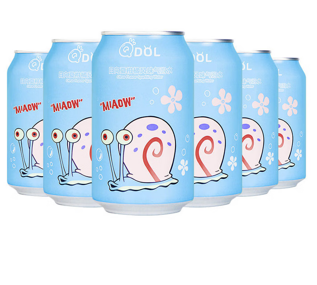 QDOL SpongeBob SquarePants Eau Pétillante Aux Agrumes 330 ml * 24