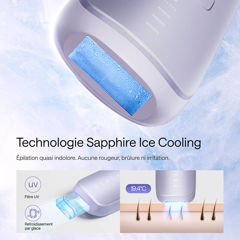 Ulike Air 3 appareil d’épilation à lumière pulsée (IPL) pour le visage et le corps, à utiliser à domicile, alternative à l’épilation au laser