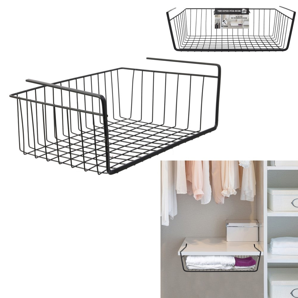 JE CHERCHE UNE IDEE Panier sous étagère - Fil métallique