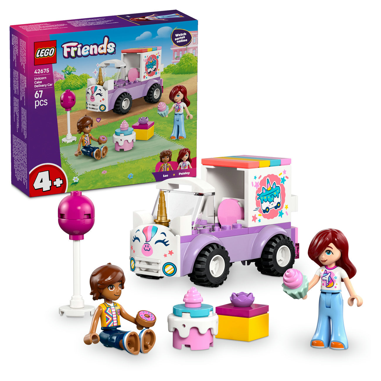LEGO Friends 42675 Voiture de livraison du gâteau licorne
