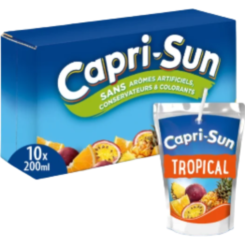CAPRI-SUN Boisson aux Fruits saveur Tropical pack 10x20cl
