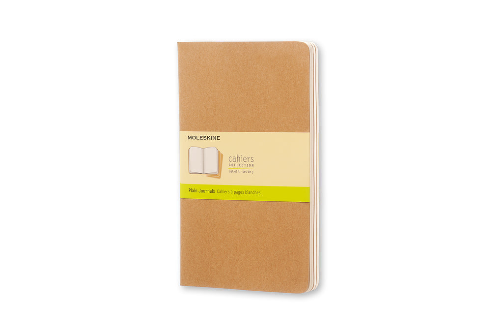 MOLESKINE lot de 3 cahiers grand format pages blanches