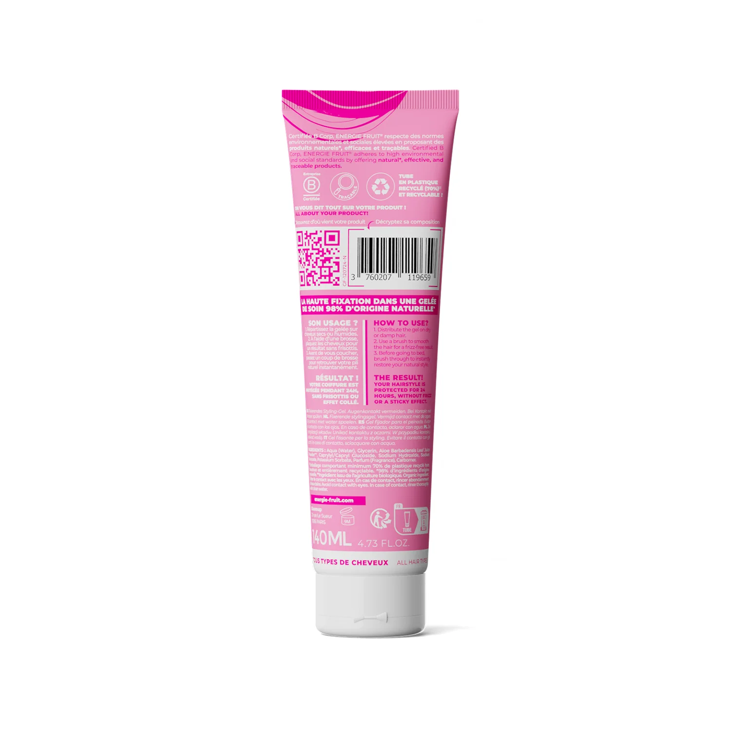 ENERGIE FRUIT Gelée Fixante Cheveux Plaqués - 140 ml