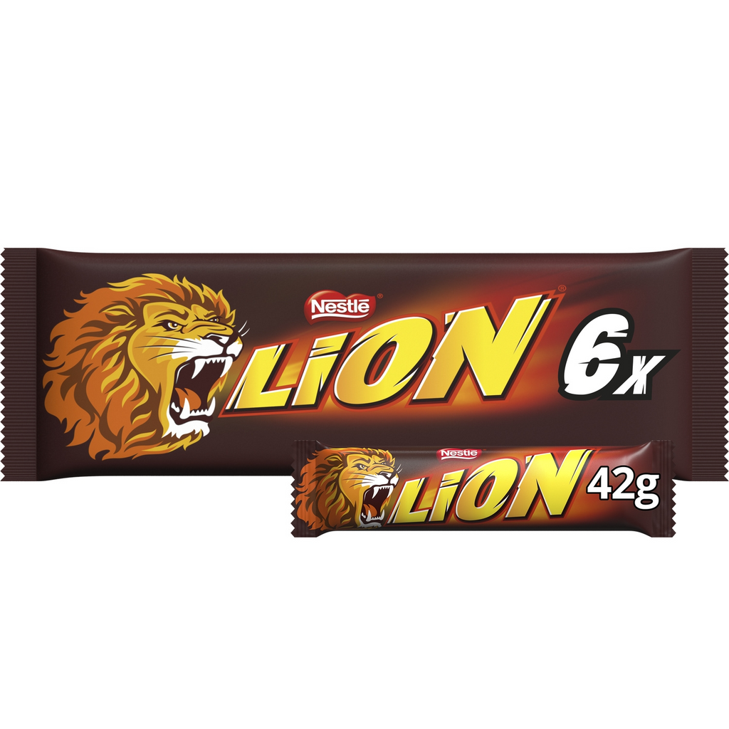 Lion Barres de Chocolat au Lait 6 Barres de 42 g