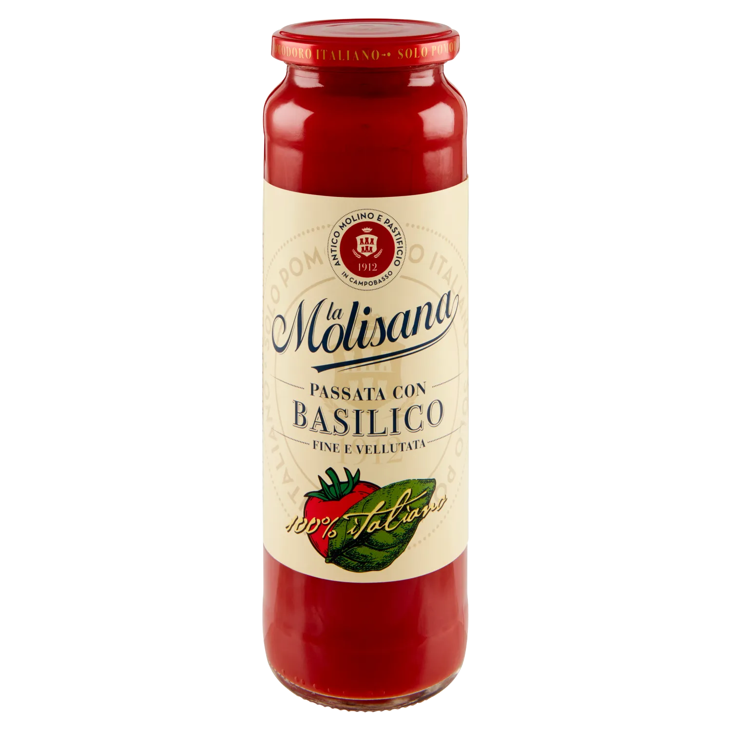 La Molisana Purée de tomate au basilic - 690 g