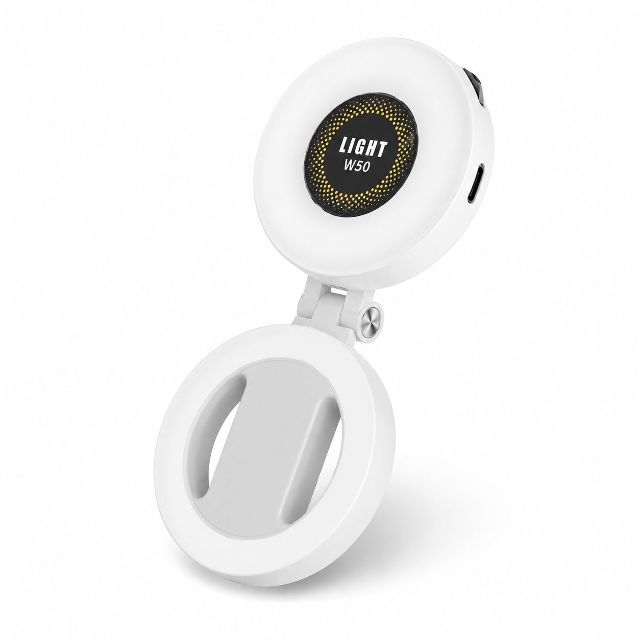 VoxorAI M28 Lampe d’appoint blanche – Solution d’éclairage pour selfie avec miroir et fixation magnétique. Qualité CRI95+, éclairage LED à 360°