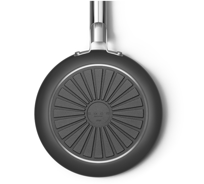 SMEG Poêle antiadhésive Noir mat 24 cm