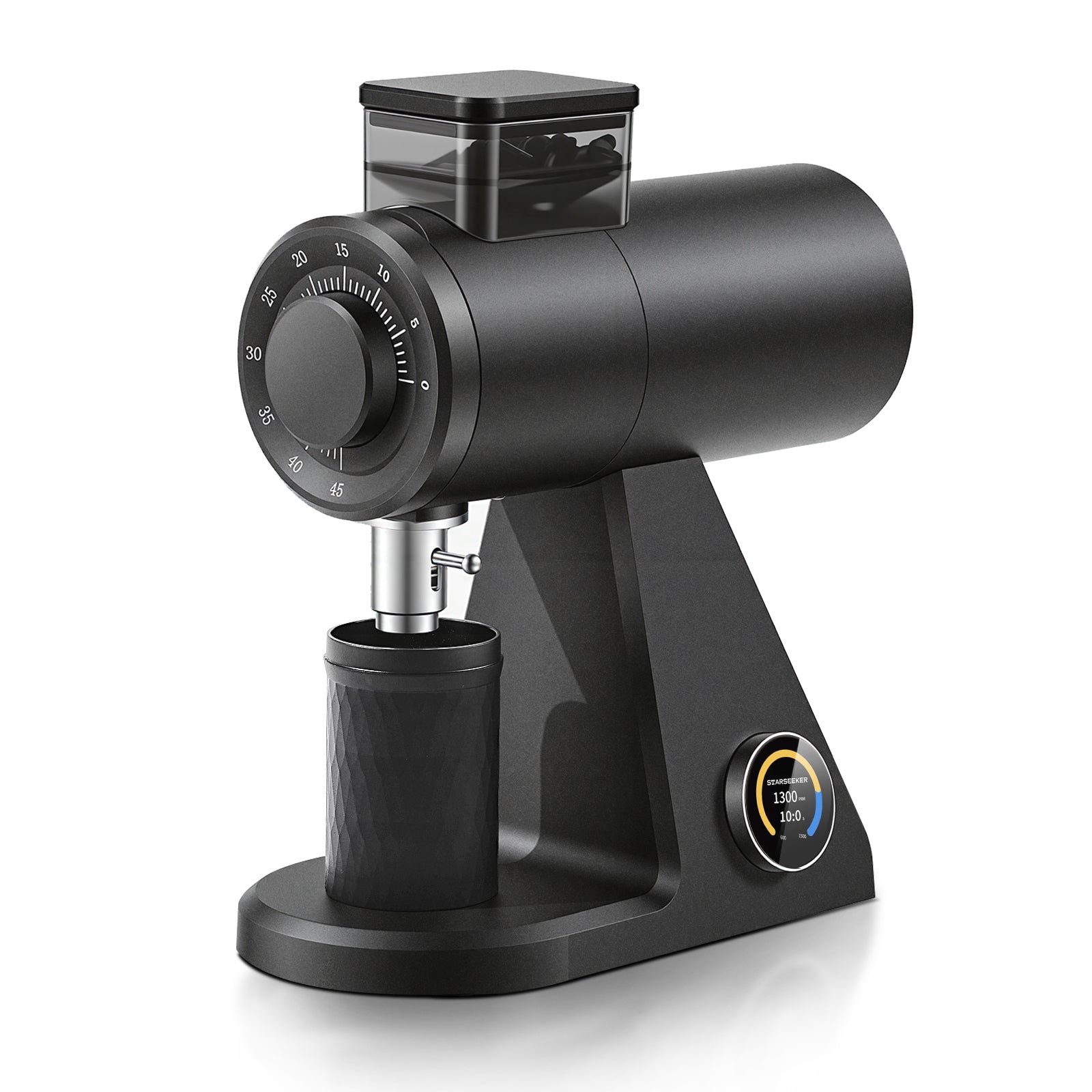 STARSEEKER Moulin à café électrique 74 mm pour espresso et café filtré avec minuteur