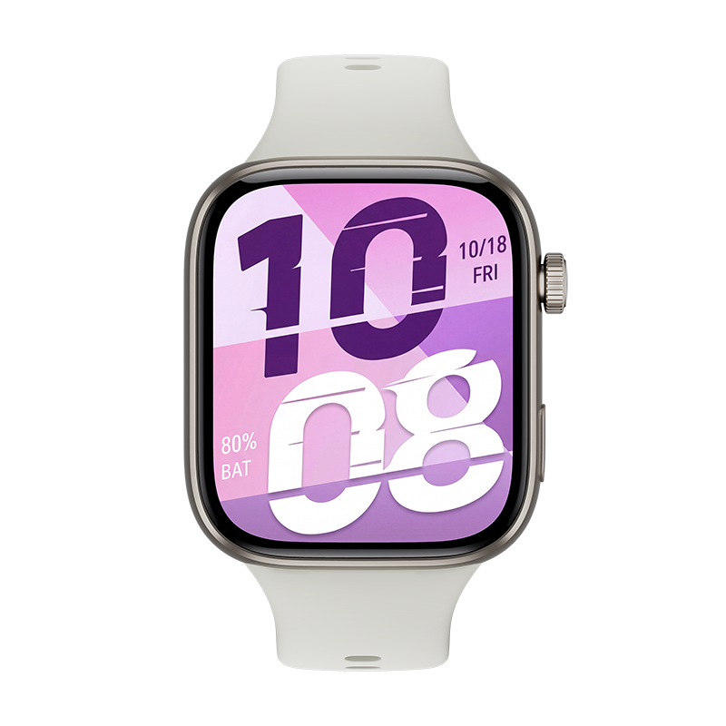 HONOR Watch X5i, 8 Mo + 128 Mo, Blanc, Autonomie de 21 jours, Sondage de santé, Bandeau en silicone