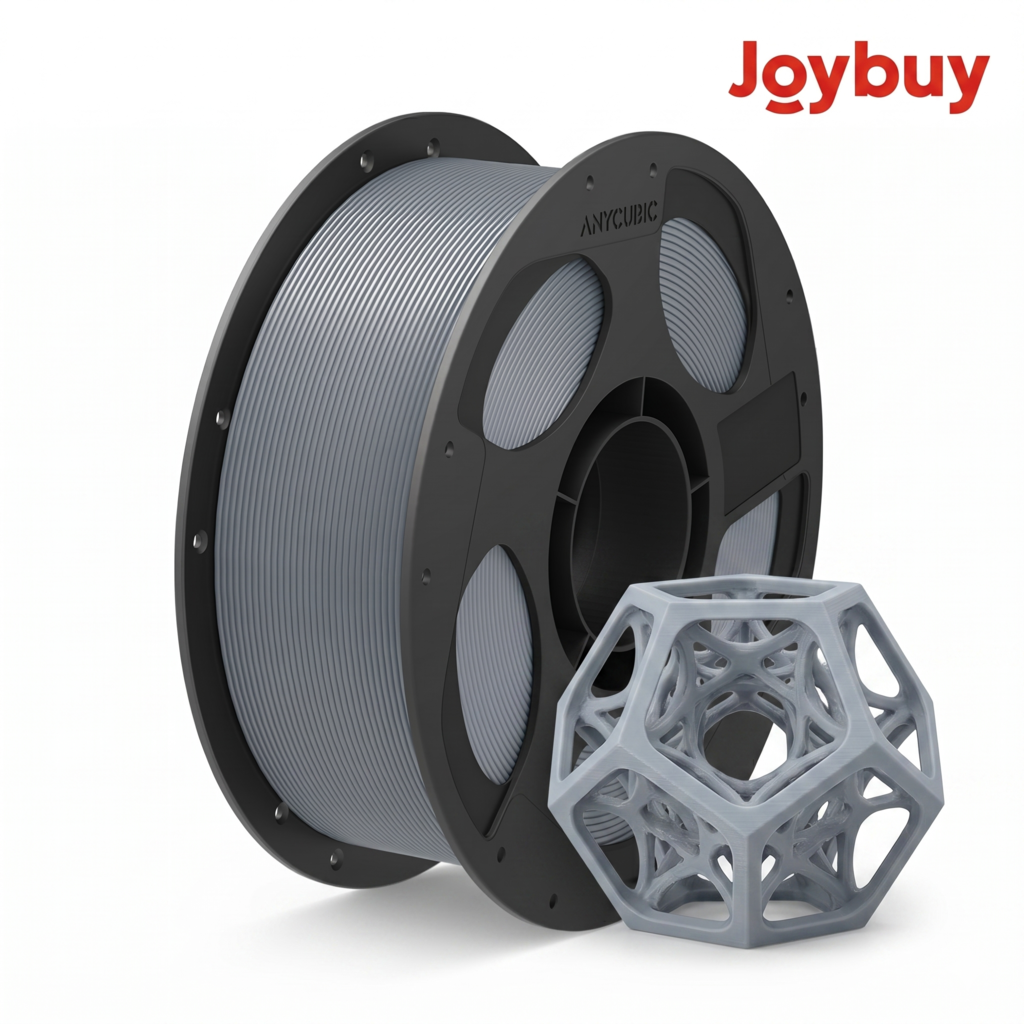 notre partenaire x ANYCUBIC Filament d'impression PLA Basic, Bobine de 1 kg, Diamètre de 1,75 mm, Tolérance de ±0,02 mm - Texture argentée
