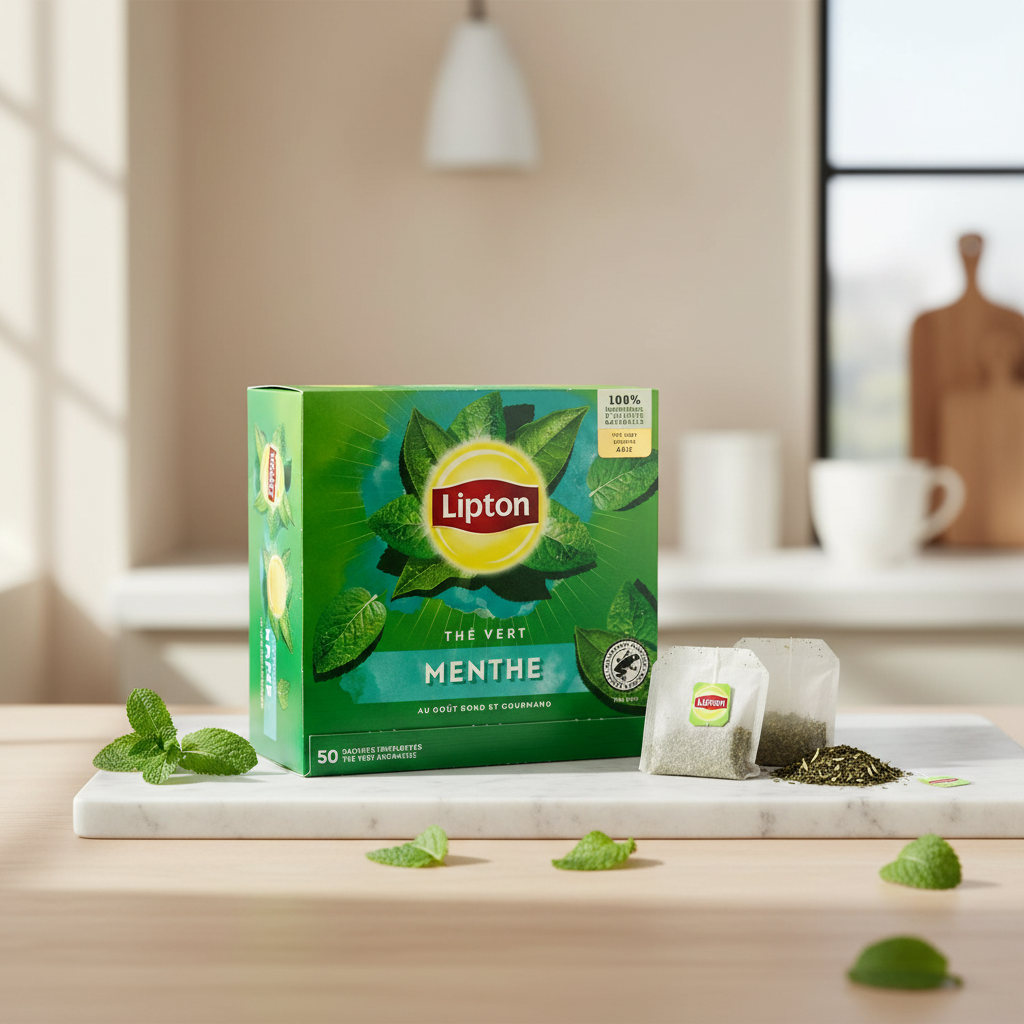 Lipton Thé Vert Menthe - x50 80 g