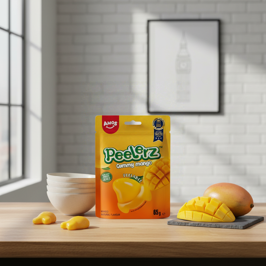 Amos Peelerz Bonbons gélifiés à la mangue - 65 g