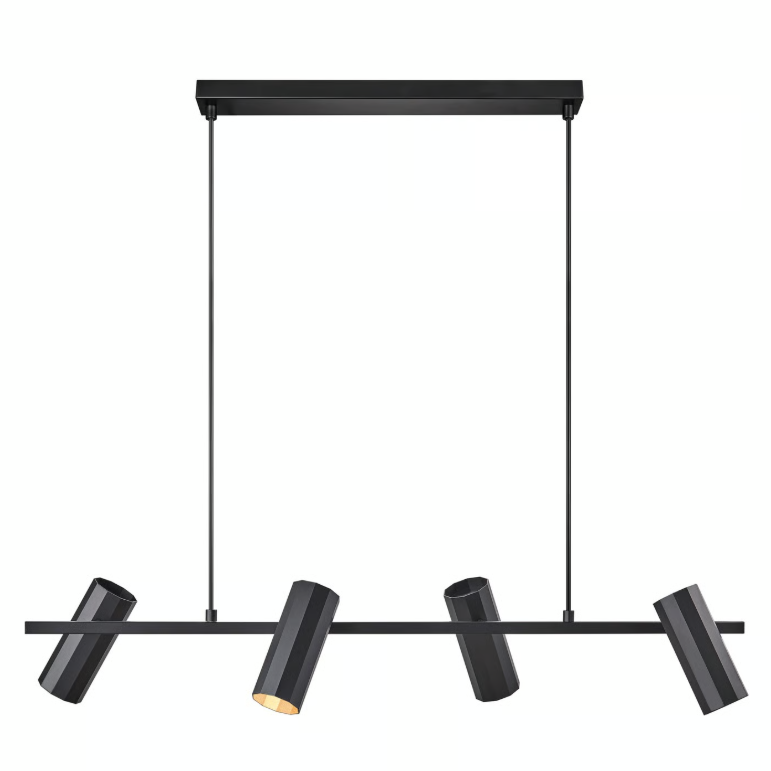 Suspension ALANIS 4-Spot métal noir IP20 GU10 - Nordlux, Intérieur