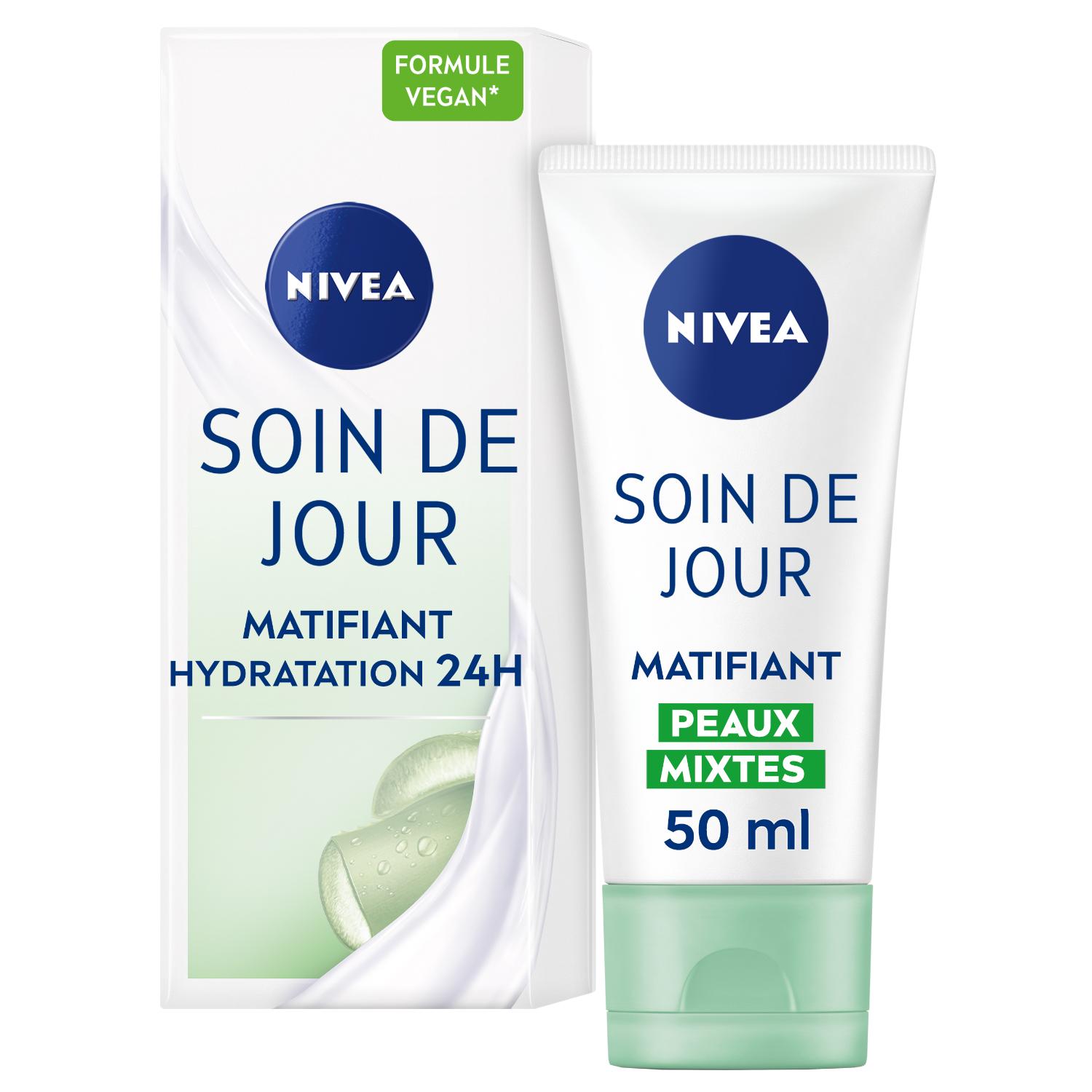 NIVEA Essentiels Soin Jour 24H Hydratant FPS 15 Peaux Sensibles 50 ml