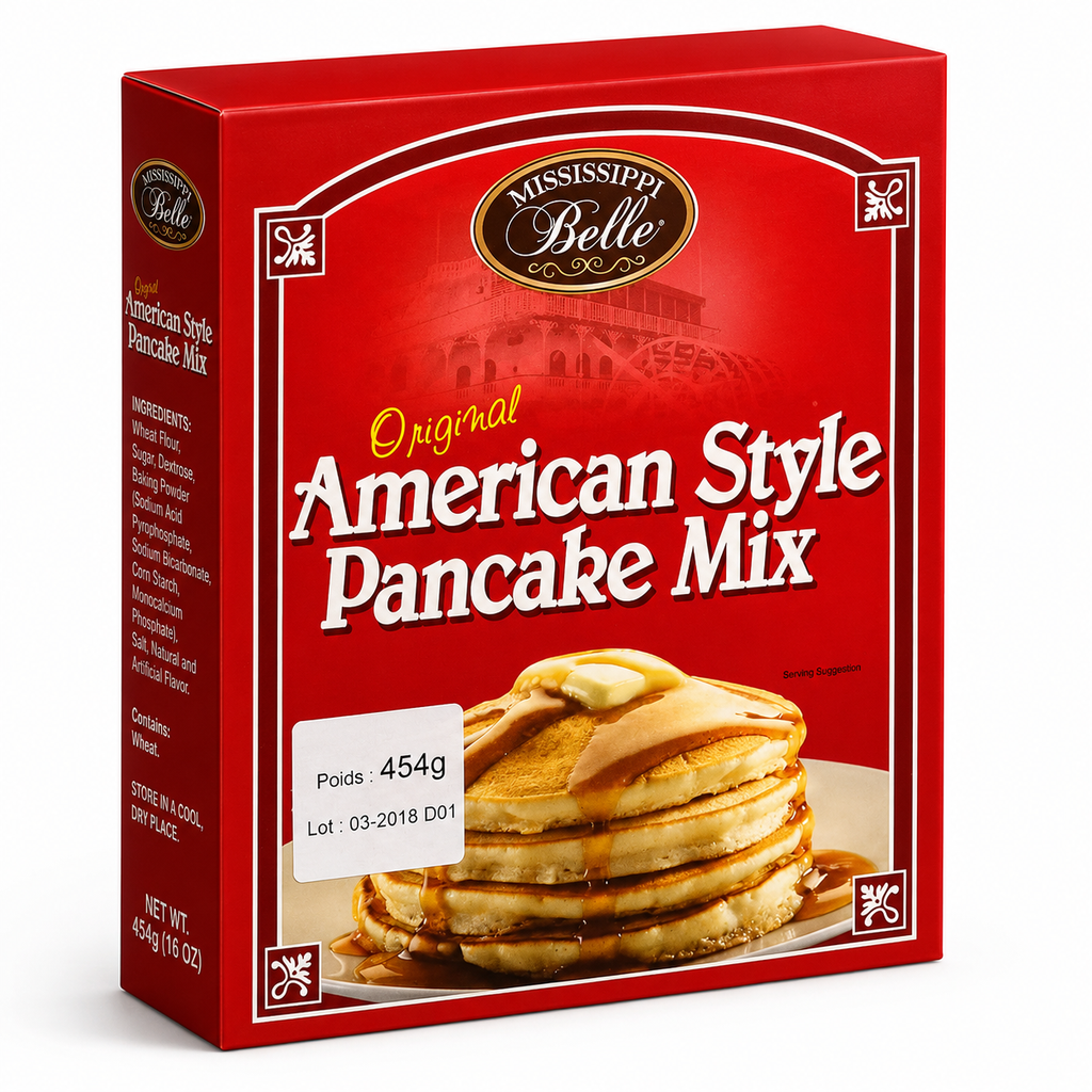 MISSISSIPPI BELLE Préparation pour pancakes à l'américaine - 454 g