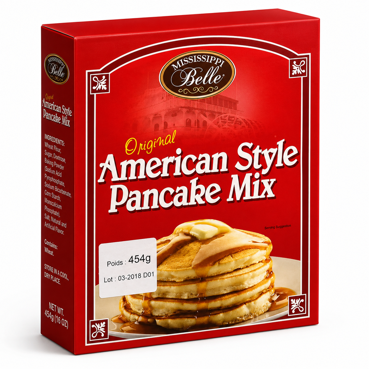 MISSISSIPPI BELLE Préparation pour pancakes à l'américaine - 454 g