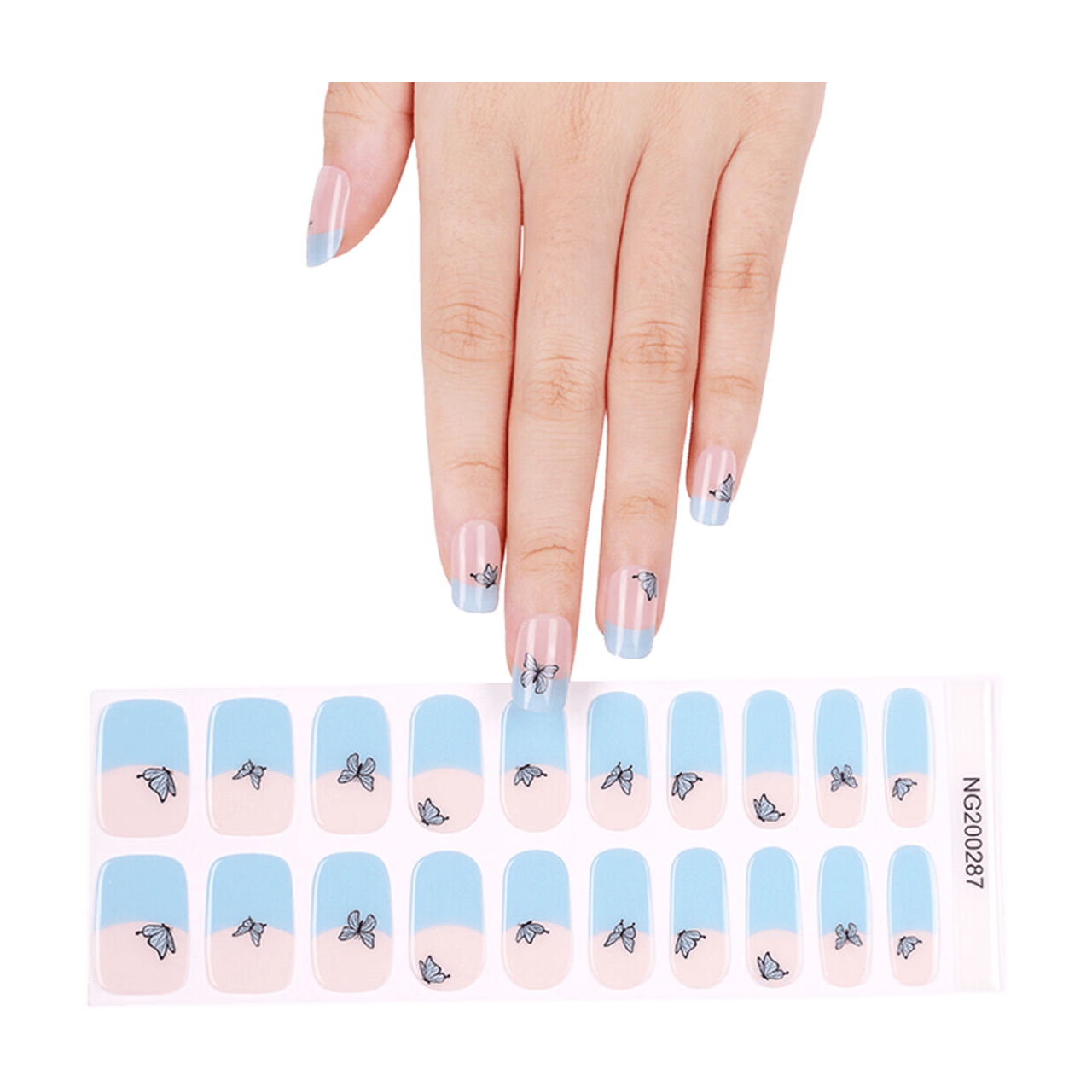 MeoMagic 14-131 Autocollants gels pour ongles - 20 pièces