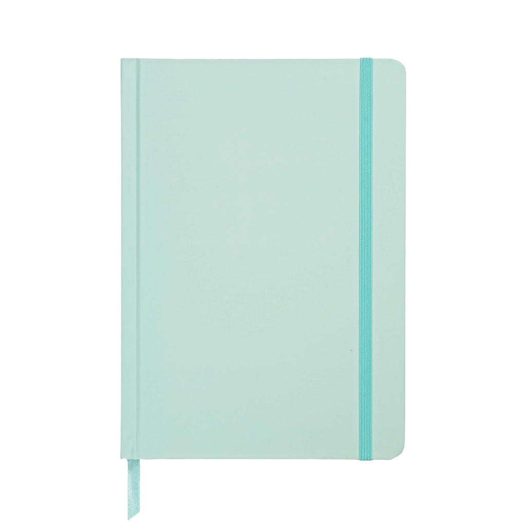 Jubiluu Planificateur cartonné A5 avec marque-page, 18 mois non daté, 100 g/m² - Rose poudré