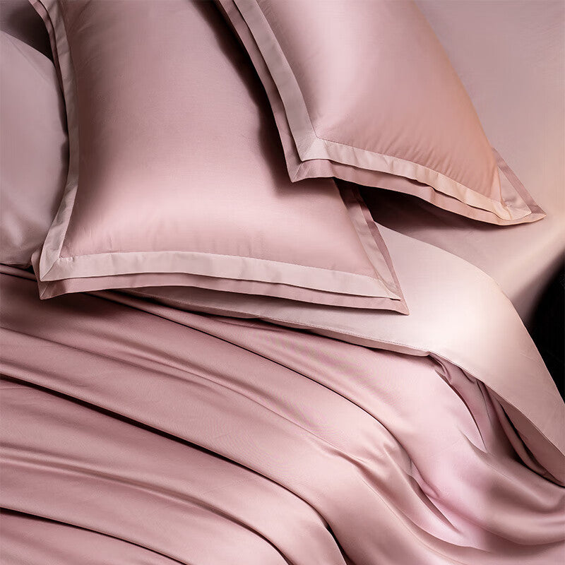 ochama×J.ZAO Parure de lit - Super doux, coton à fibres longues 100s, couette 220x240 cm, lit 1,8 m, violet nuit