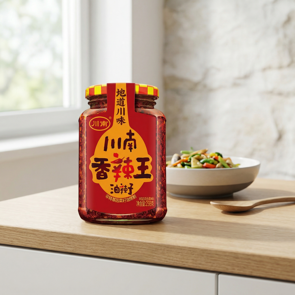 Chuan Nan Huile de piment Roi parfumé et épicé 258 g