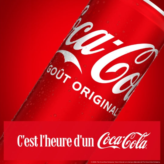 Coca-Cola Goût Original Canettes Sleek 6 x 330 ml