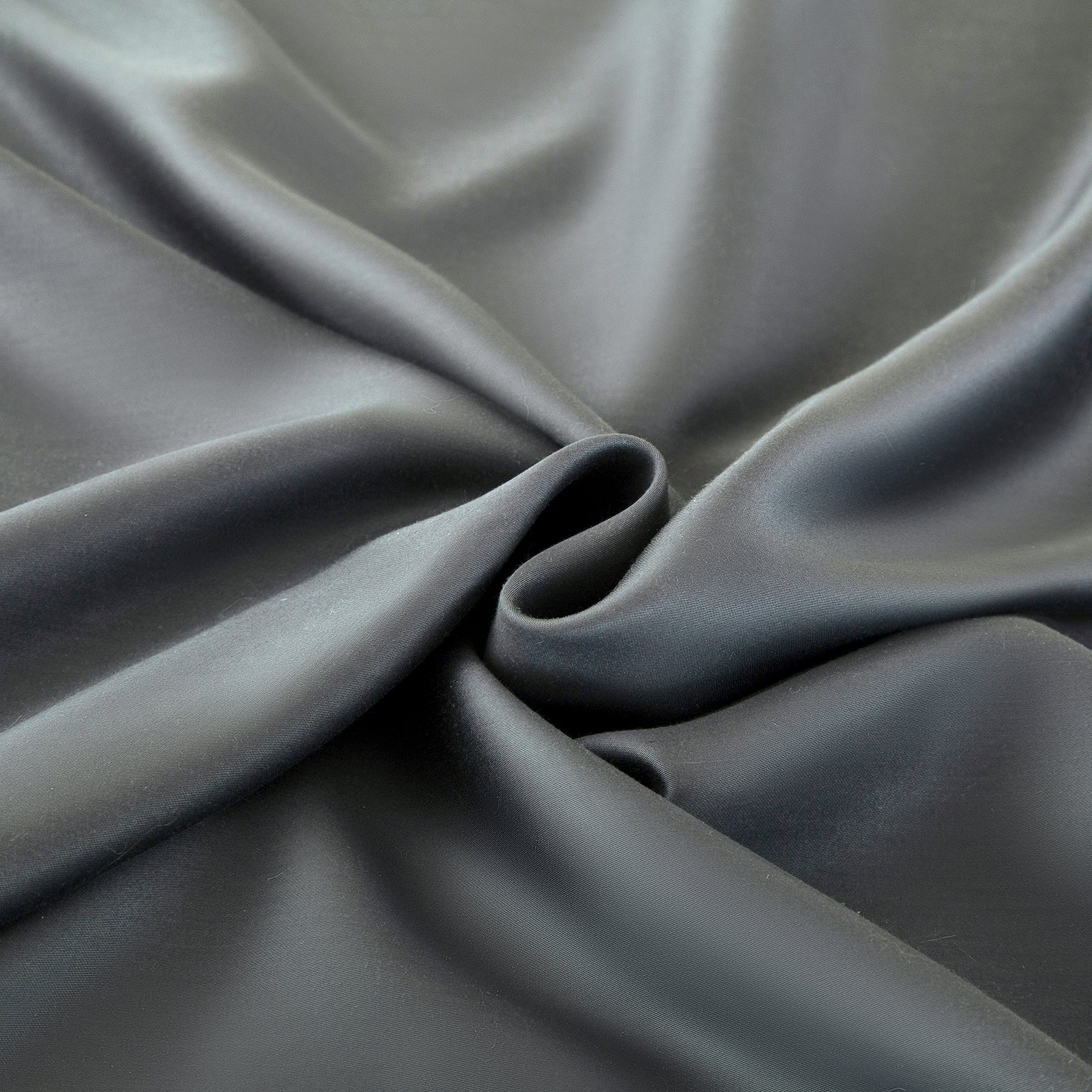 Lot de 2 taies d'oreiller en bambou, gris foncé, 80 x 80 cm x 2