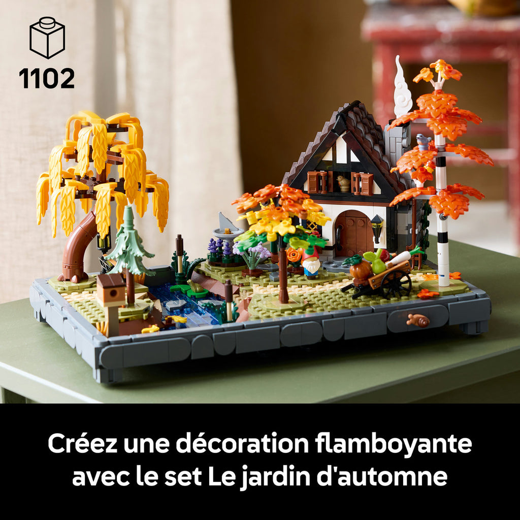 LEGO Icons 11372 Jardin automnal de maison de campagne