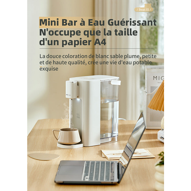 Bear YSJ-E40T2 Distributeur d'eau chaude numérique, 6 températures, ébullition rapide, 3 L