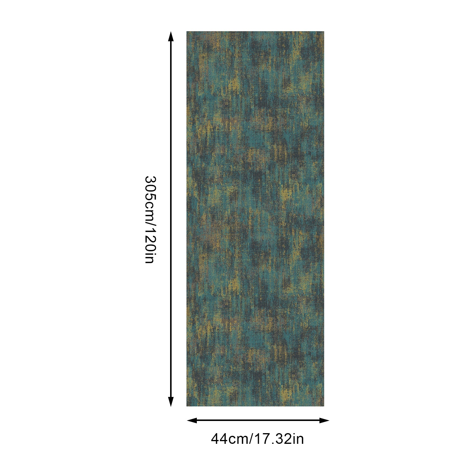 Papier Peint Autocollant Style Industriel Bleu Murgall 44x305cm 1 Rouleau