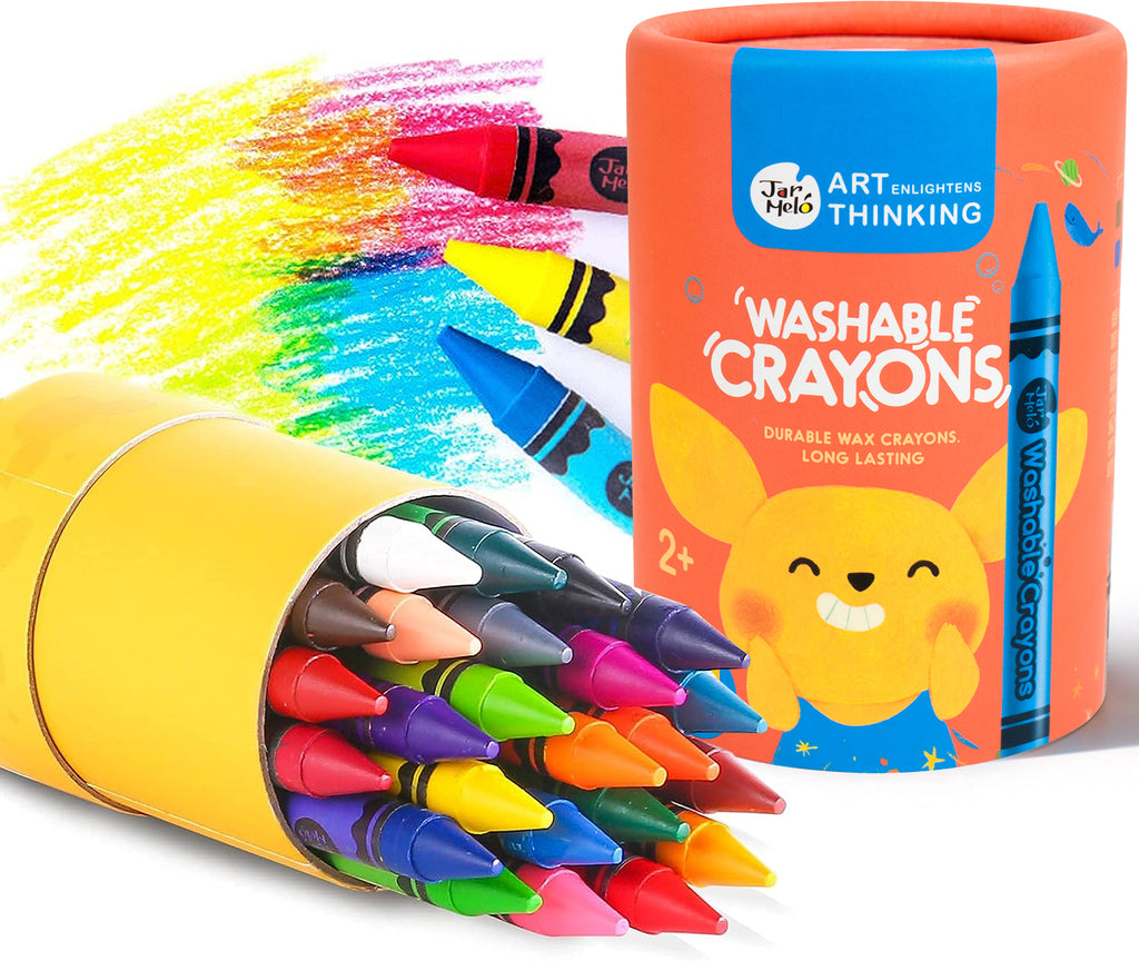 Jar Melo Crayons de cire lavables - 24 couleurs