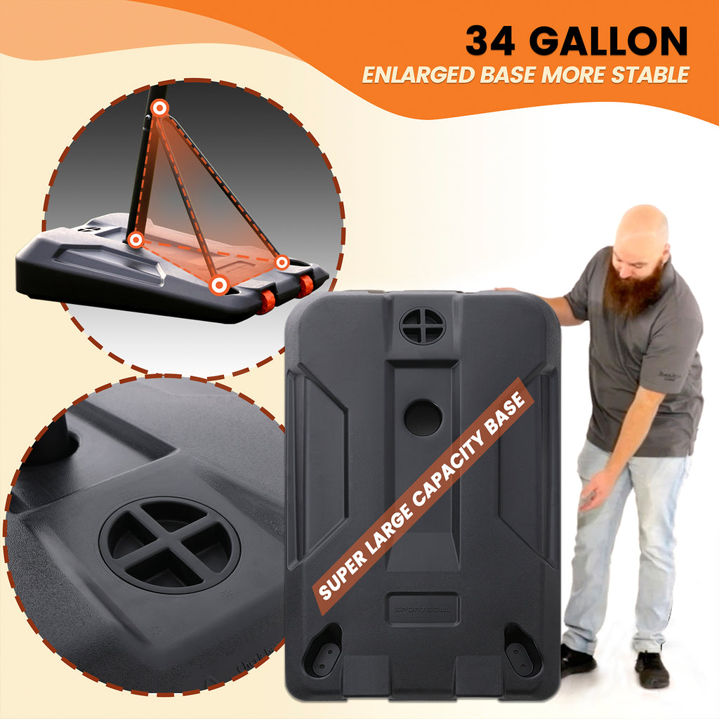 Sportsoul Panier de basket-ball portable - Série X - 54 pouces - 1 ensemble