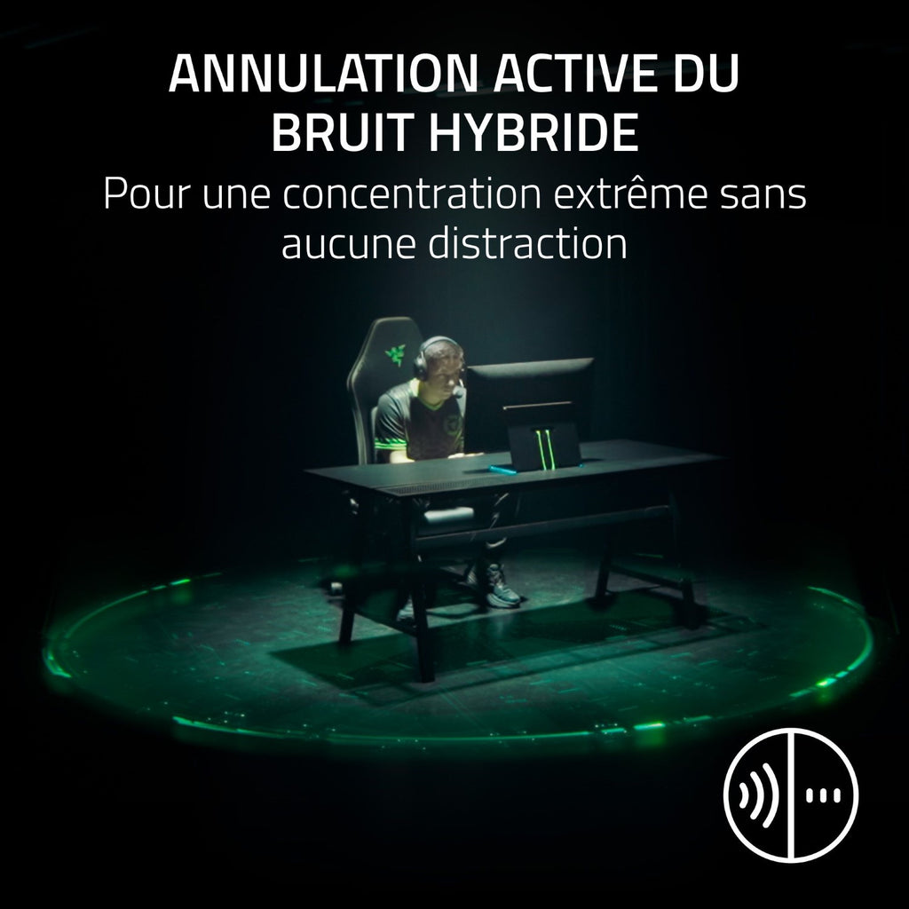 Razer BlackShark V3 Pro Casque Gaming sans fil - Licence officielle PlayStation - Noir