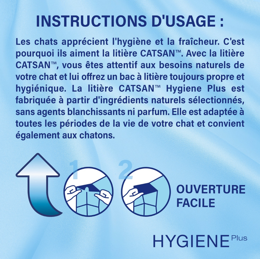 CATSAN Hygiène Plus Litière pour Chat, 3*10 L