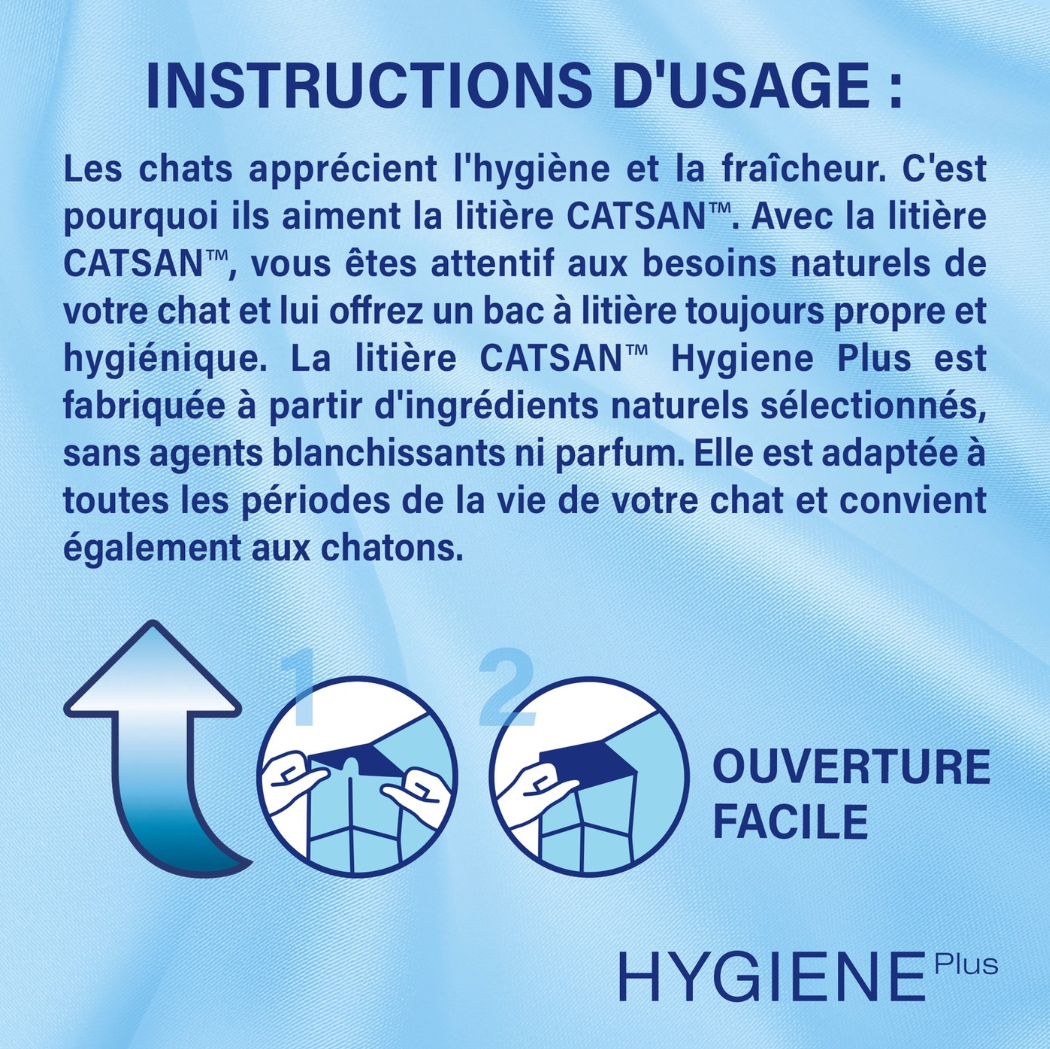 CATSAN Hygiène Plus Litière pour Chat, 3*10 L