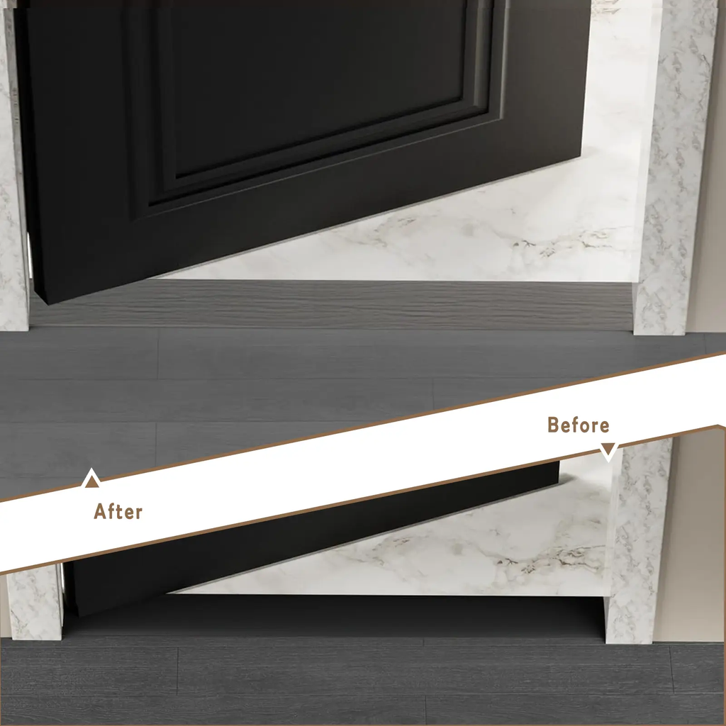 Art3d Ruban de transition adhésif en vinyle, longueur 1 m, aspect bois grisé, couvre les joints pour stratifié, carrelage et tapis, pose facile à décoller et à coller pour cuisine