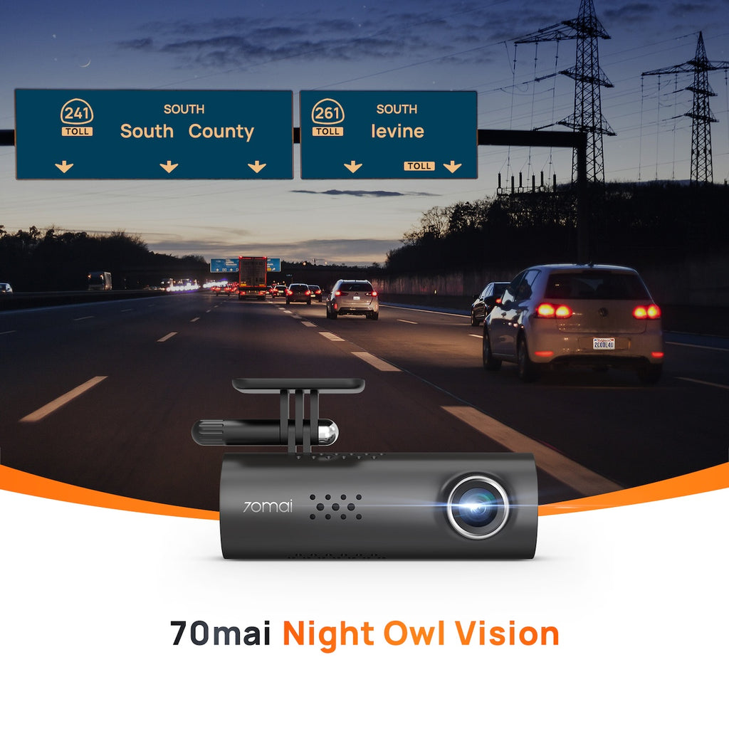 70mai Caméra de tableau de bord M200, Caméra avant 1080P HDR avec Sony STARVIS 2 IMX662, Vision nocturne améliorée, Ouverture F1,8, Solution MaiColor Vivid+, Wi-Fi et commande vocale