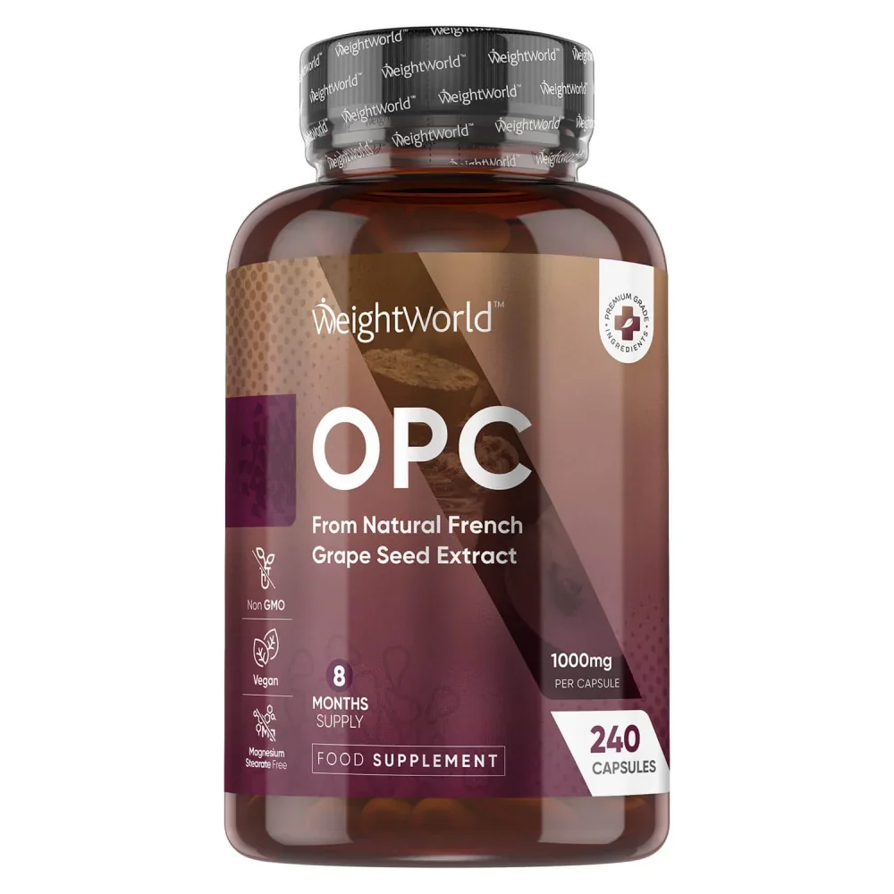 WeightWorld OPC (Extrait de pépins de raisin français) 1000 mg 240 gélules